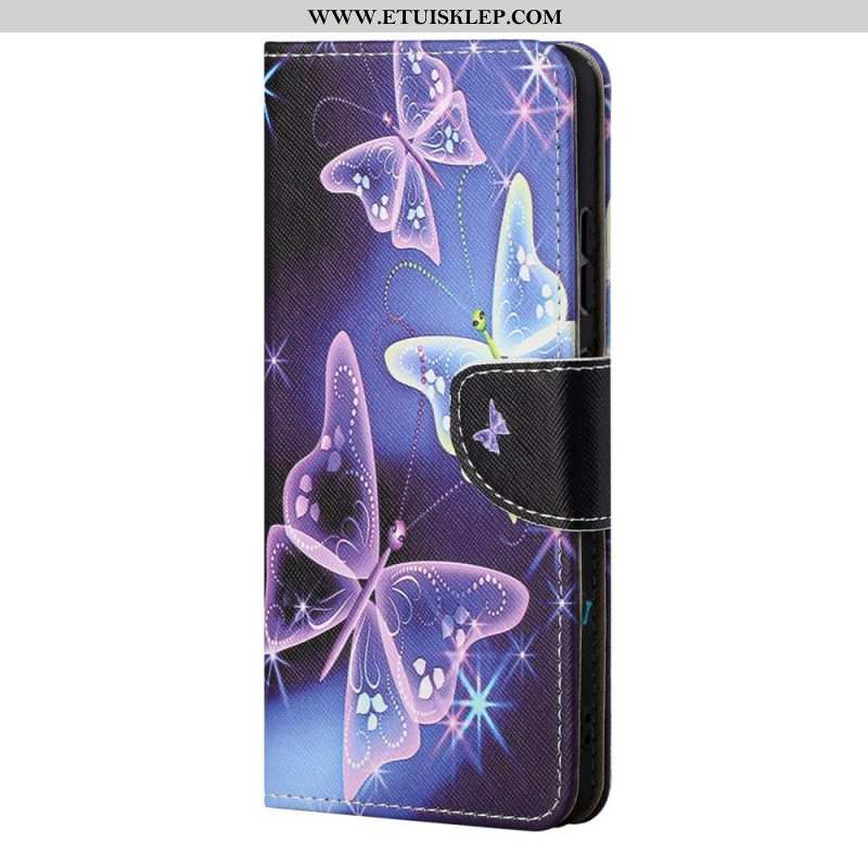 Etui Folio do Samsung Galaxy S22 Ultra 5G Suwerenne Motyle